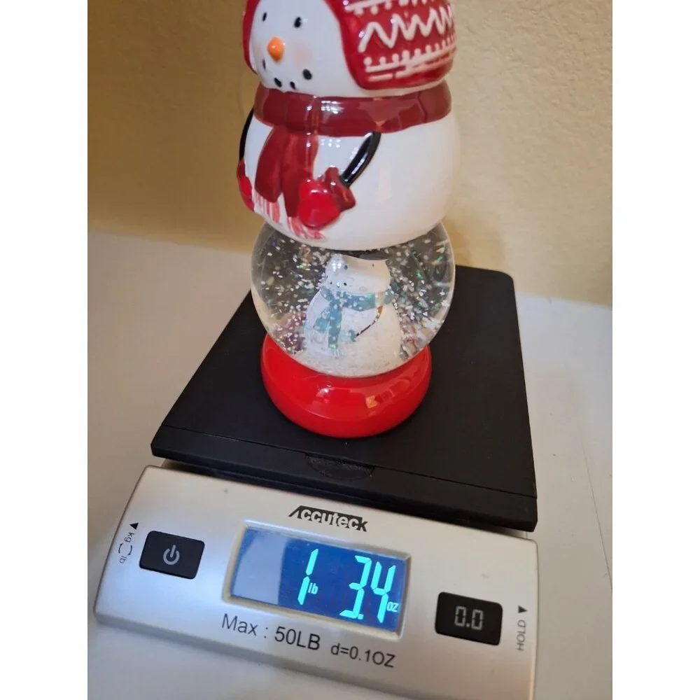 Snowman Snowglobe Christmas Ornament‎